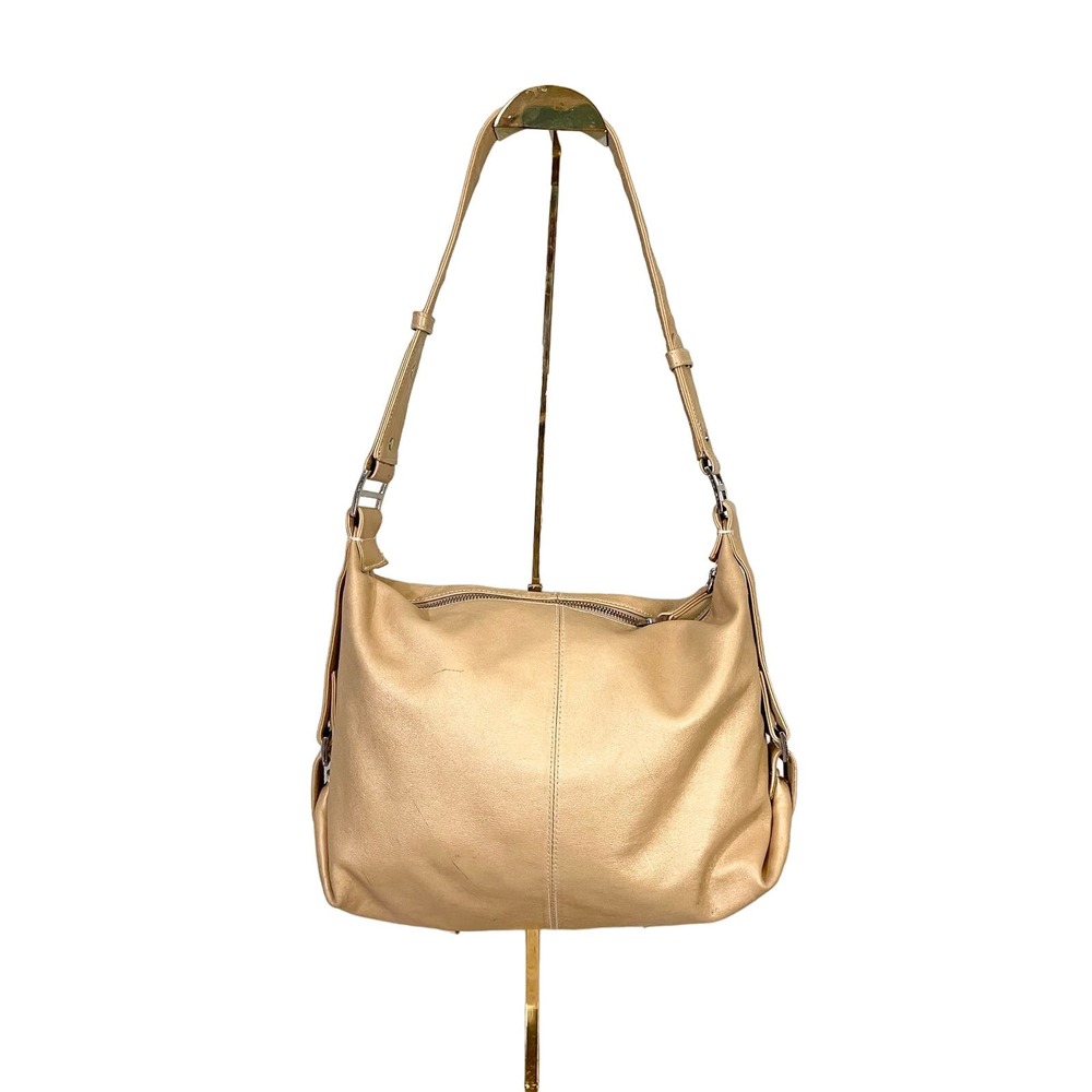 PERLINA Women's Yellow Faux Leather Hobo Shoulder Bag